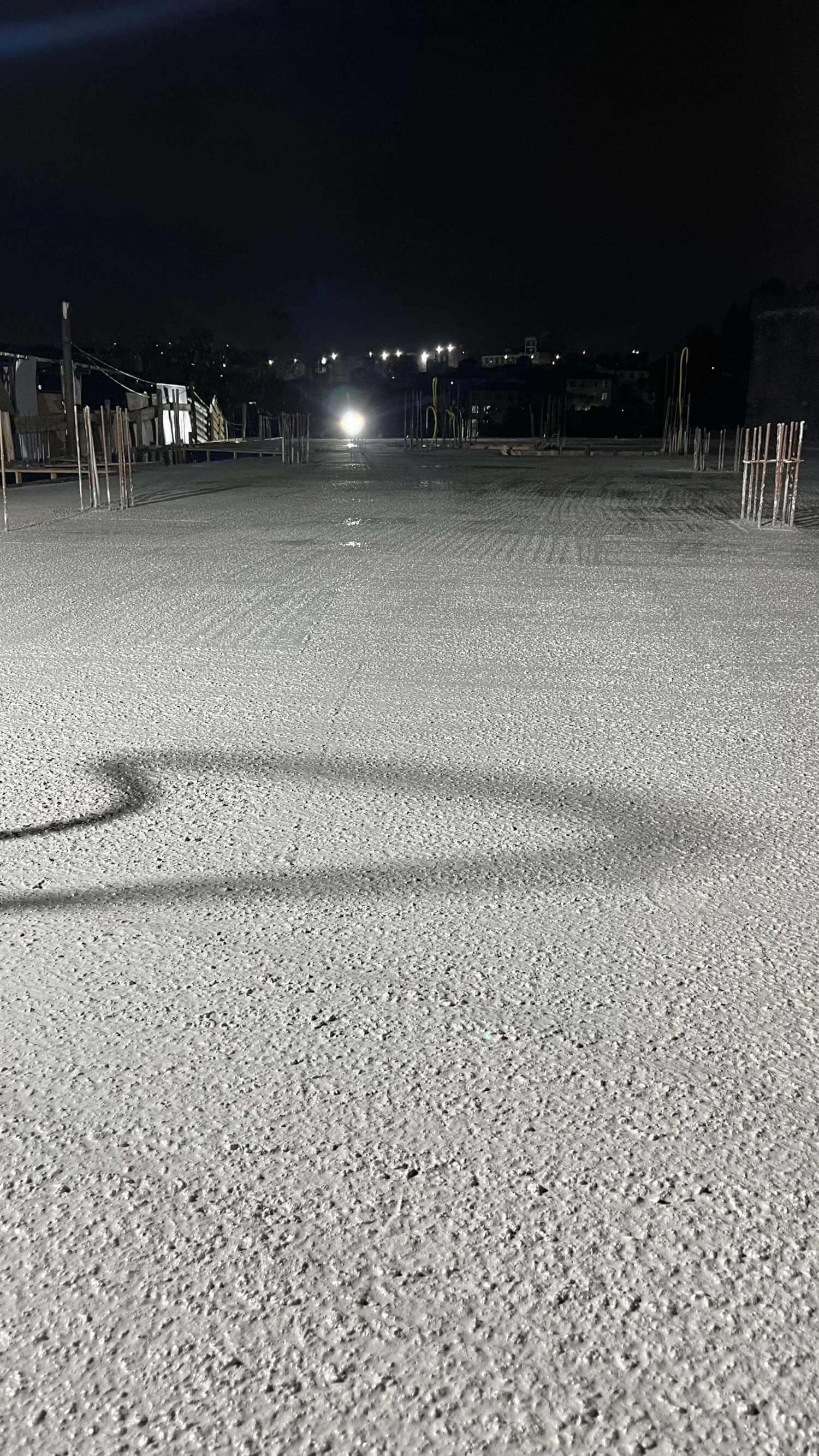 Concretagem noturna